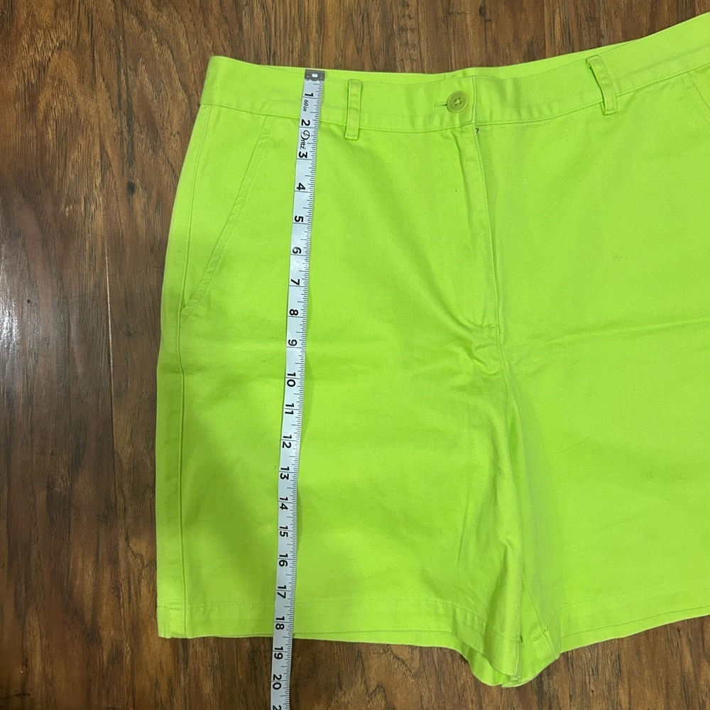 Ralph Lauren Neon Lime Green Women’s Bermuda Shorts - Picture 6 of 11